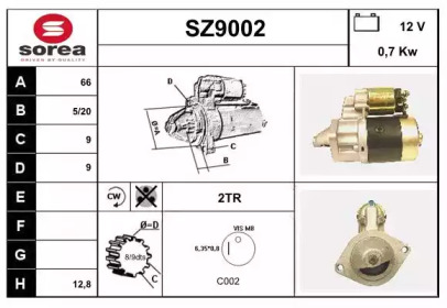 Стартер (SNRA: SZ9002)