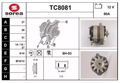 Генератор (SNRA: TC8081)