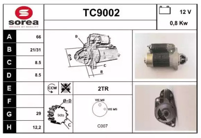 Стартер (SNRA: TC9002)