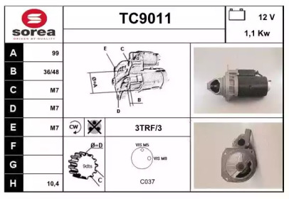 Стартер (SNRA: TC9011)