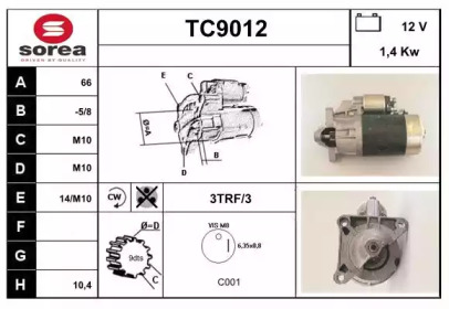 Стартер (SNRA: TC9012)