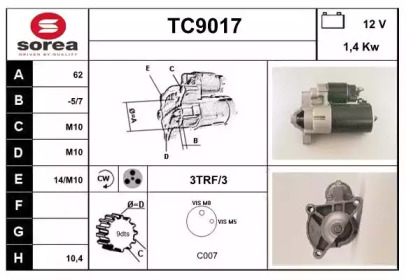 Стартер (SNRA: TC9017)