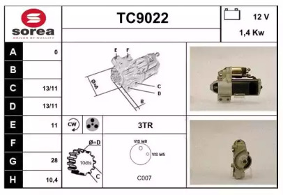 Стартер (SNRA: TC9022)