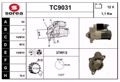 Стартер (SNRA: TC9031)