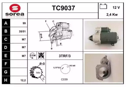 Стартер (SNRA: TC9037)