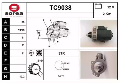 Стартер (SNRA: TC9038)