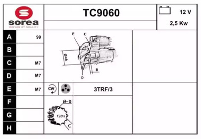 Стартер (SNRA: TC9060)