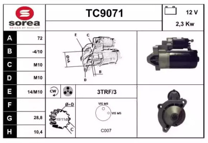 Стартер (SNRA: TC9071)