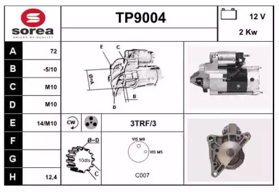 Стартер (SNRA: TP9004)