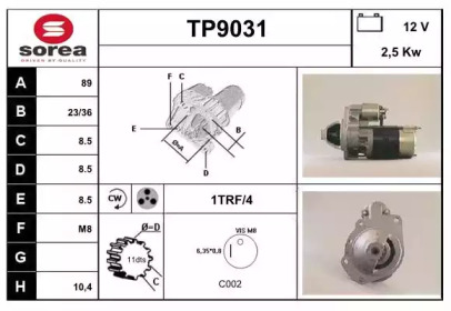 Стартер (SNRA: TP9031)