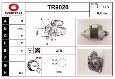 Стартер (SNRA: TR9020)