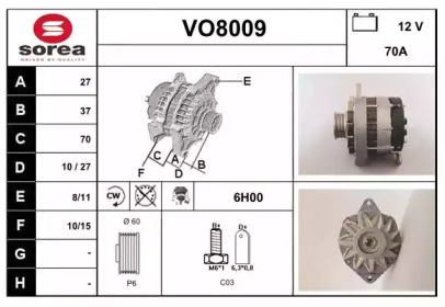 Генератор (SNRA: VO8009)