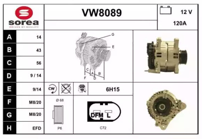 Генератор (SNRA: VW8089)