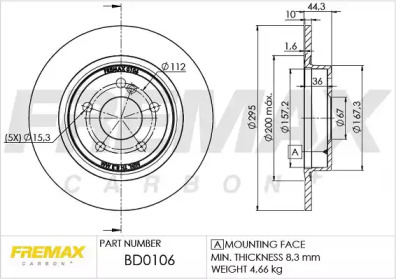 Тормозной диск (FREMAX: BD-0106)