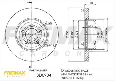 Тормозной диск (FREMAX: BD-0904)