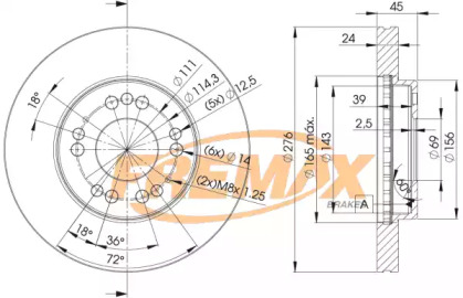 Тормозной диск (FREMAX: BD-1002)