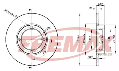 Тормозной диск (FREMAX: BD-1160)