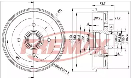 Тормозный барабан (FREMAX: BD-1511)