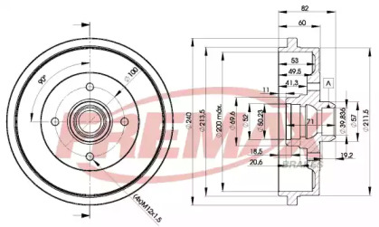 Тормозный барабан (FREMAX: BD-1516)