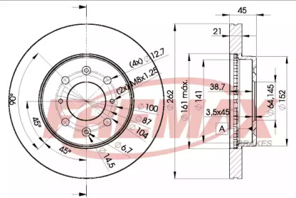 Тормозной диск (FREMAX: BD-1700)