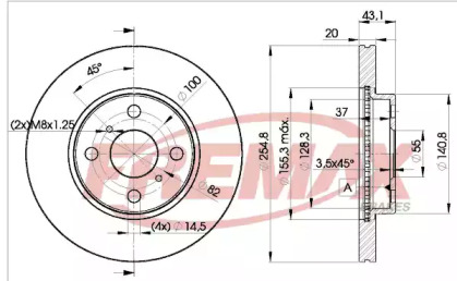 Тормозной диск (FREMAX: BD-2040)