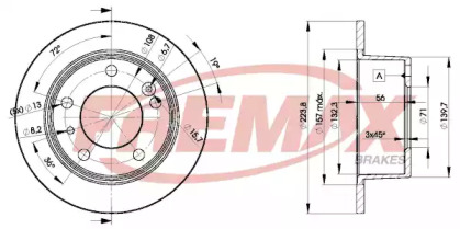 Тормозной диск (FREMAX: BD-2062)