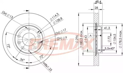 Тормозной диск (FREMAX: BD-2063)