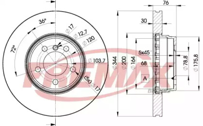 Тормозной диск (FREMAX: BD-2207)