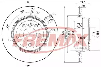 Тормозной диск (FREMAX: BD-2218)