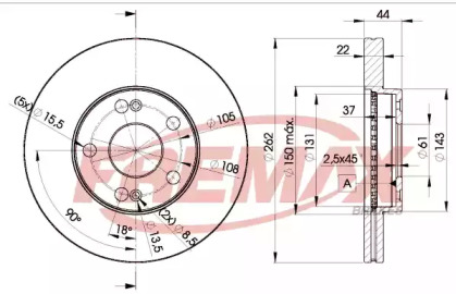 Тормозной диск (FREMAX: BD-2233)