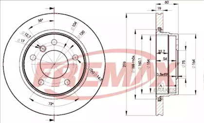 Тормозной диск (FREMAX: BD-2315)