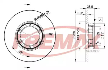 Тормозной диск (FREMAX: BD-2500)