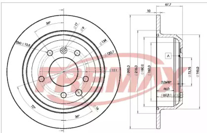 Тормозной диск (FREMAX: BD-2511)