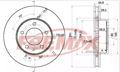 Тормозной диск (FREMAX: BD-2519)