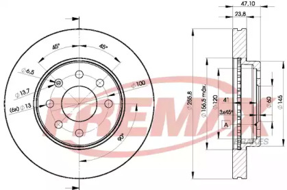 Тормозной диск (FREMAX: BD-2559)