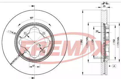 Тормозной диск (FREMAX: BD-2582)