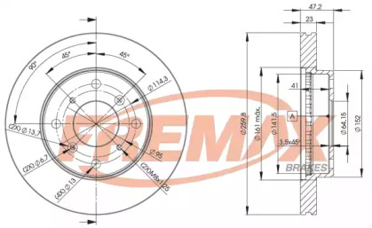 Тормозной диск (FREMAX: BD-2584)