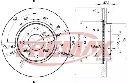 Тормозной диск (FREMAX: BD-2585)