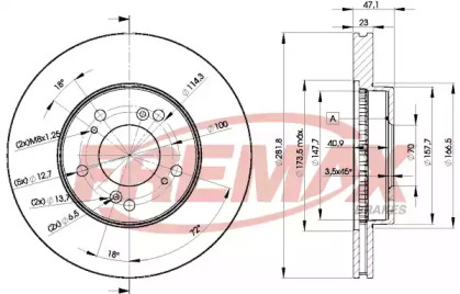 Тормозной диск (FREMAX: BD-2586)