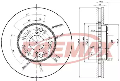 Тормозной диск (FREMAX: BD-2611)