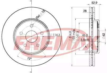 Тормозной диск (FREMAX: BD-2649)