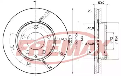 Тормозной диск (FREMAX: BD-2671)