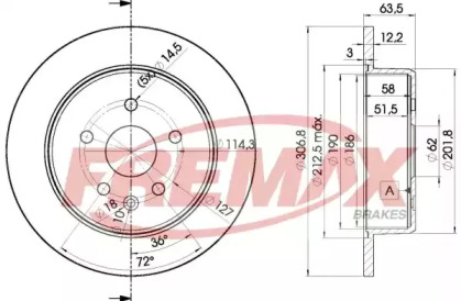 Тормозной диск (FREMAX: BD-2790)