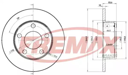 Тормозной диск (FREMAX: BD-2800)