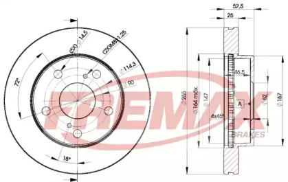 Тормозной диск (FREMAX: BD-2806)