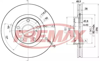 Тормозной диск (FREMAX: BD-2820)