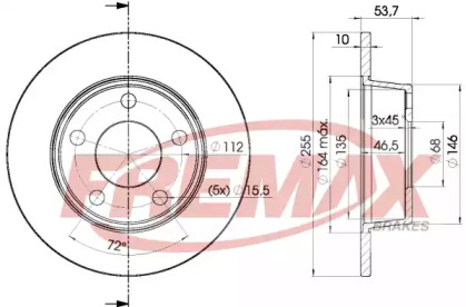 Тормозной диск (FREMAX: BD-2880)