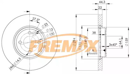 Тормозной диск (FREMAX: BD-2892)