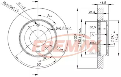 Тормозной диск (FREMAX: BD-2902)