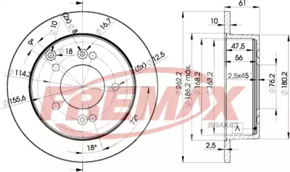 Тормозной диск (FREMAX: BD-2905)